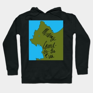 Monterey, California Map Named Hoodie